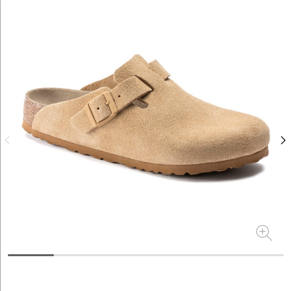 Birkenstock Boston W 6-6.5 (37) latte cream narrow width